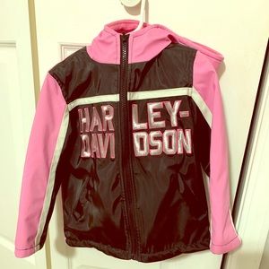 Girls Harley Davidson reversible jacket size 5-6